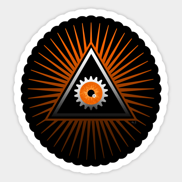 A clockwork orage Eye Sticker by filippob